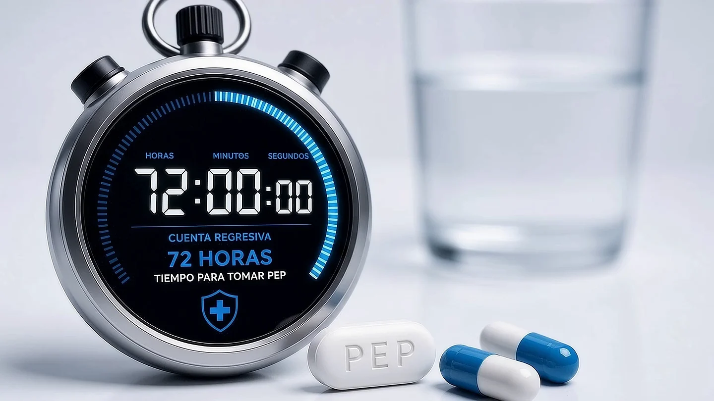Cuenta regresiva de 72 horas para tomar PEP